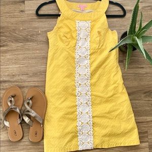 Lilly Pulitzer Yellow Jacqueline Shift Dress